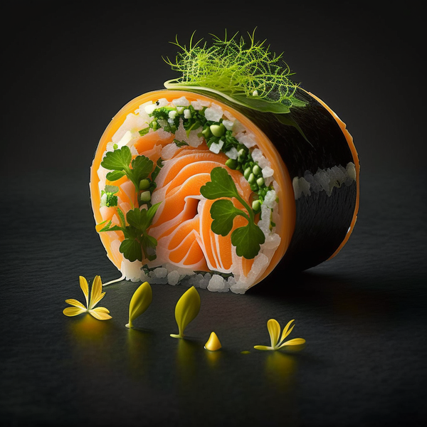 salmon sushi