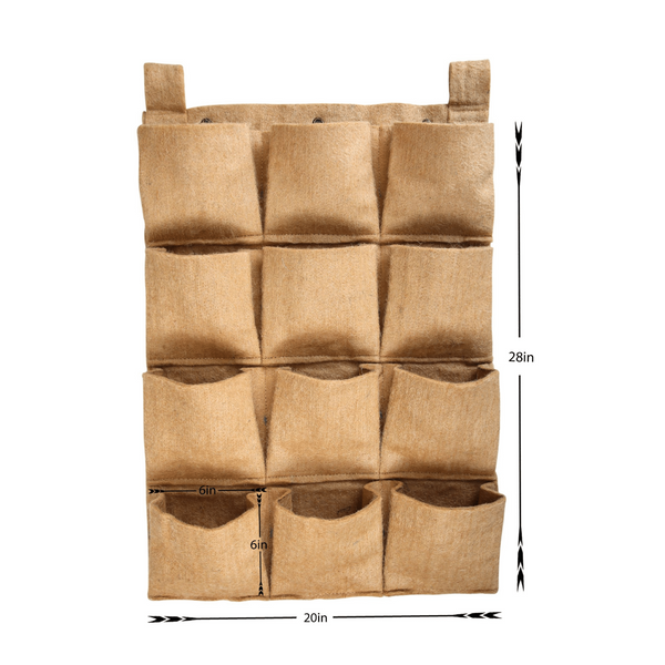 12 pocket vertical living wall dimensions