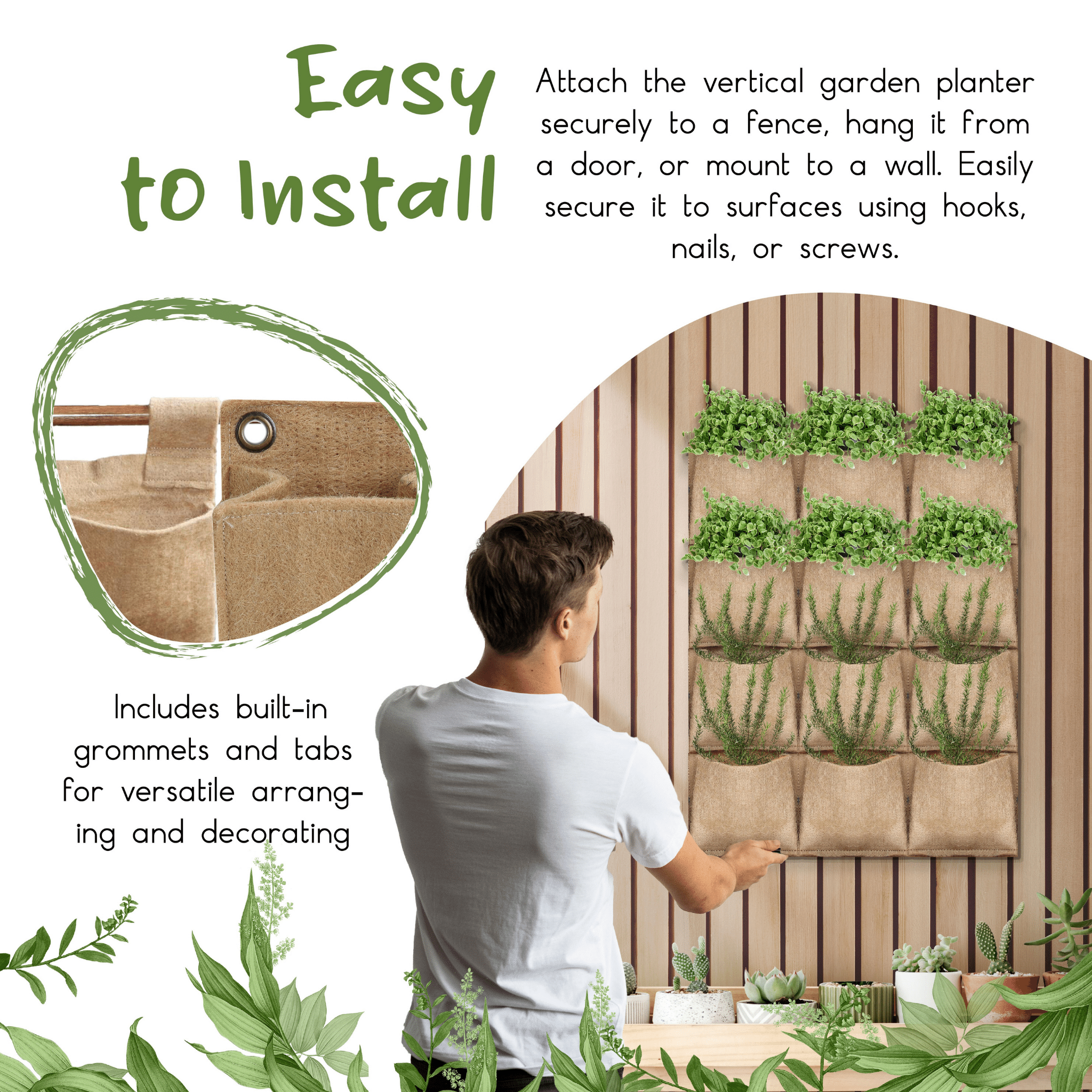 pocket garden installation instructions